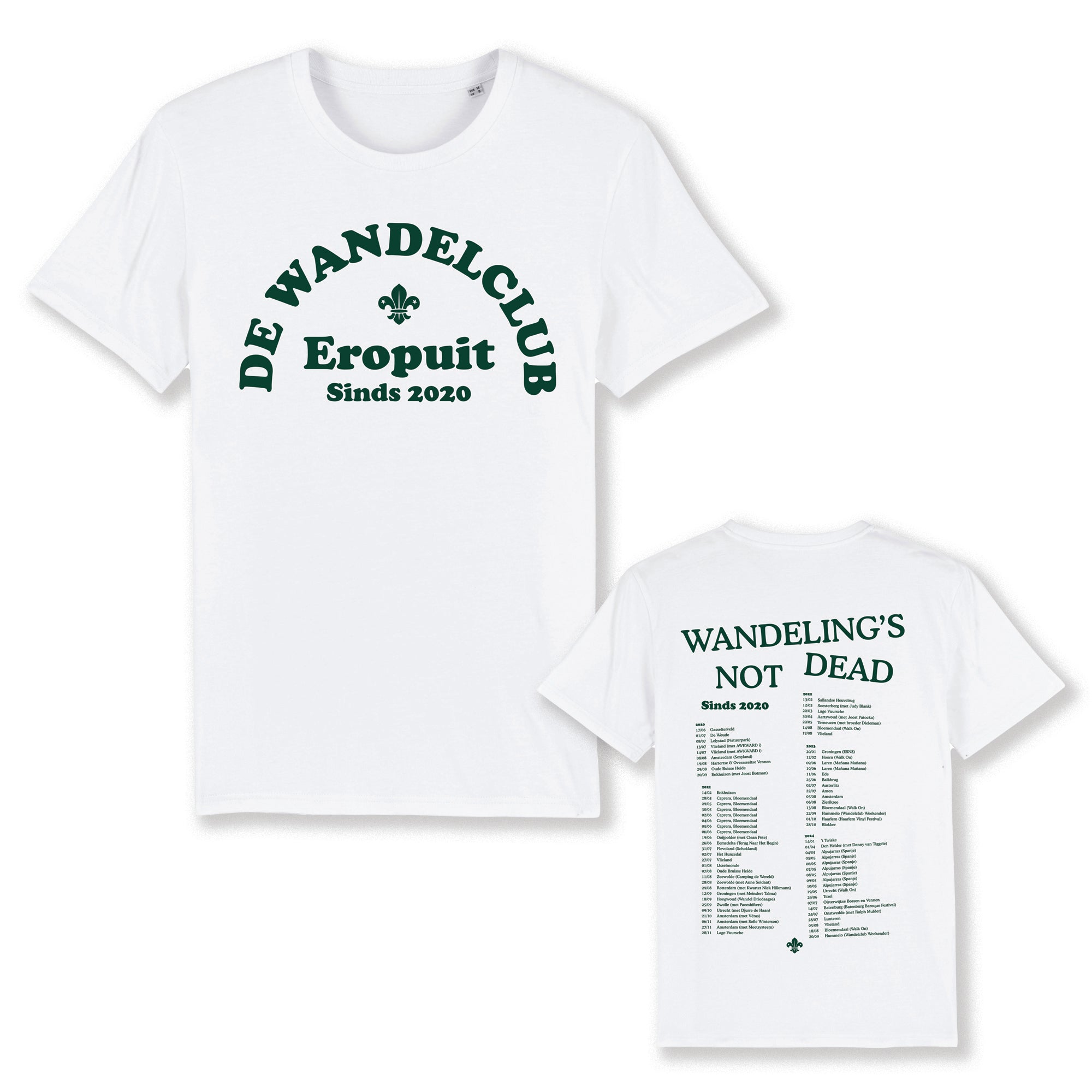 T-shirt Wandeling's Not Dead - wit